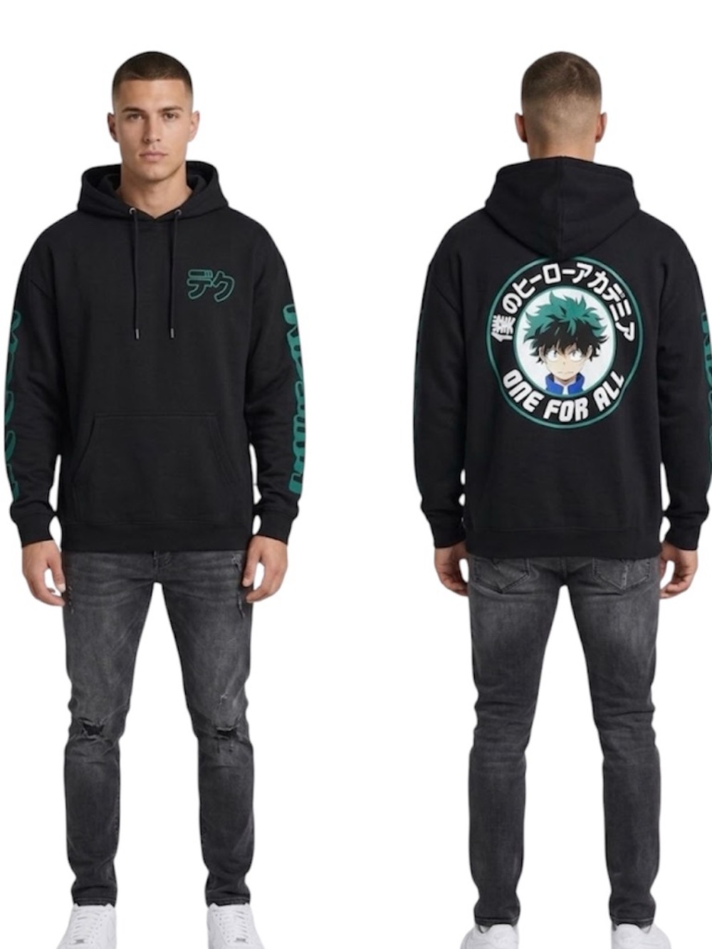 My Hero Academia Anime One for All Pullover Hoodie Size XL